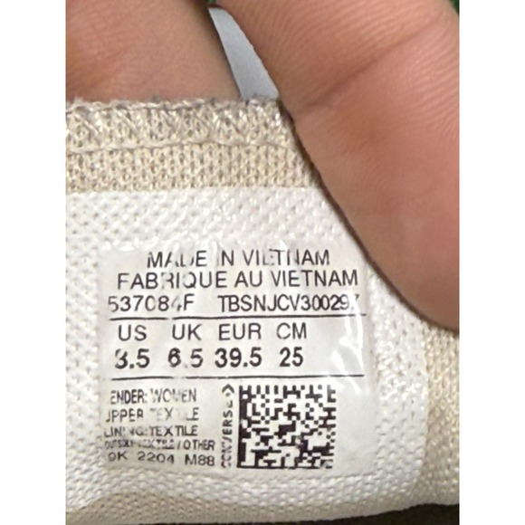 Converse Womens CT All Star Shoreline White Casual Slip On Shoe Sneaker Size 8.5 - Picture 9 of 9